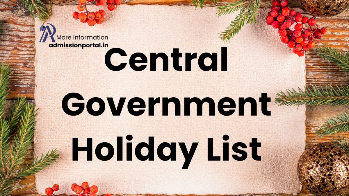 Central Government Holidays List