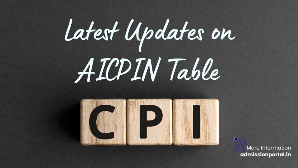 Latest Updates on AICPIN Table