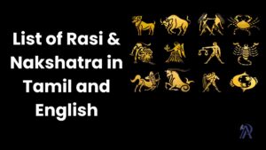 List of Rasi and Nakshatra in Tamil and English 2024 - AdmissionPortal ...