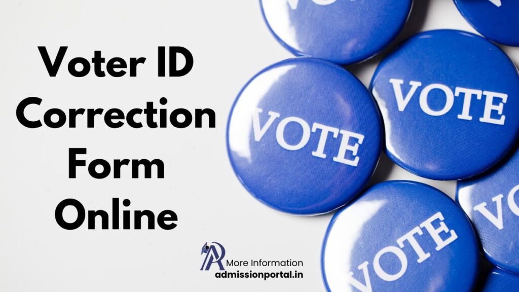 online voter id correction process