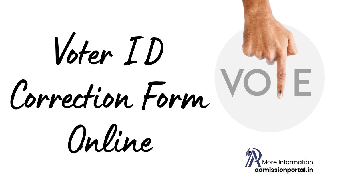 Voter ID Correction Form Online