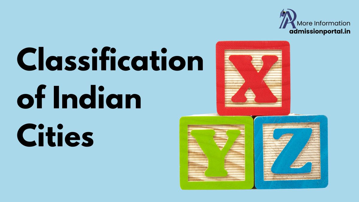 X, Y, and Z Classification of Indian Cities 2024