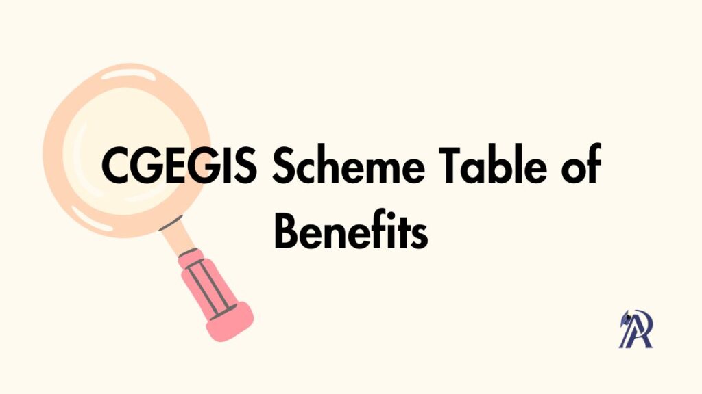 CGEGIS Scheme Table of Benefits for April to June 2024