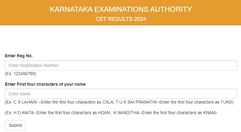 Karnataka CET Results 2024 Declared on 1.6.2024