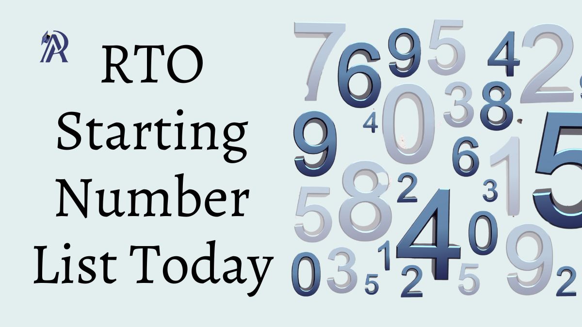 RTO Starting Number List Today