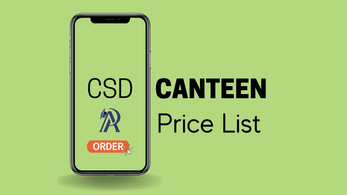 CSD Canteen Price List