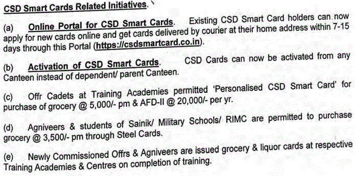 CSD Eligibility for Agniveers and Students of Military Schools