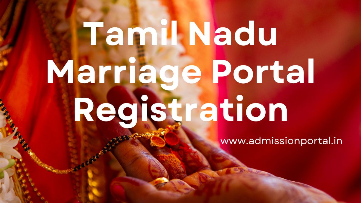 Tamil Nadu Marriage Portal Registration