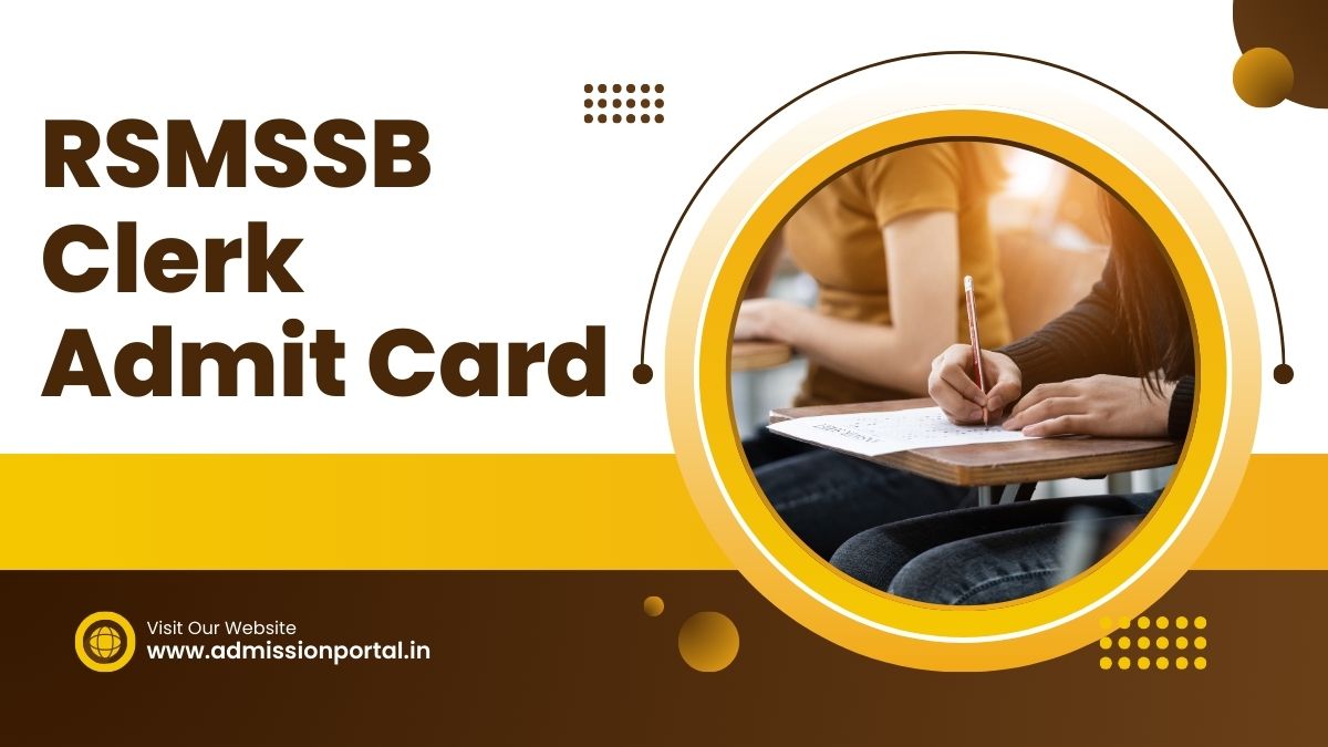 RSMSSB Clerk Admit Card