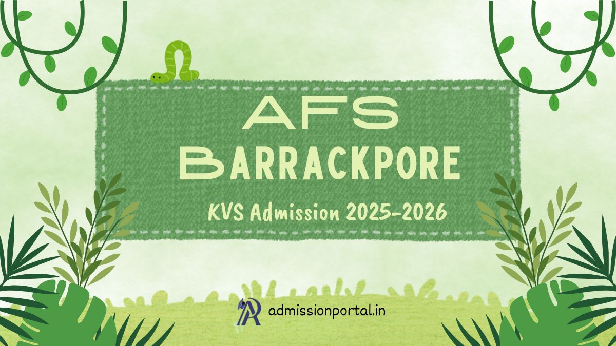 AFS Barrackpore KV School Admission 2025-26 Download