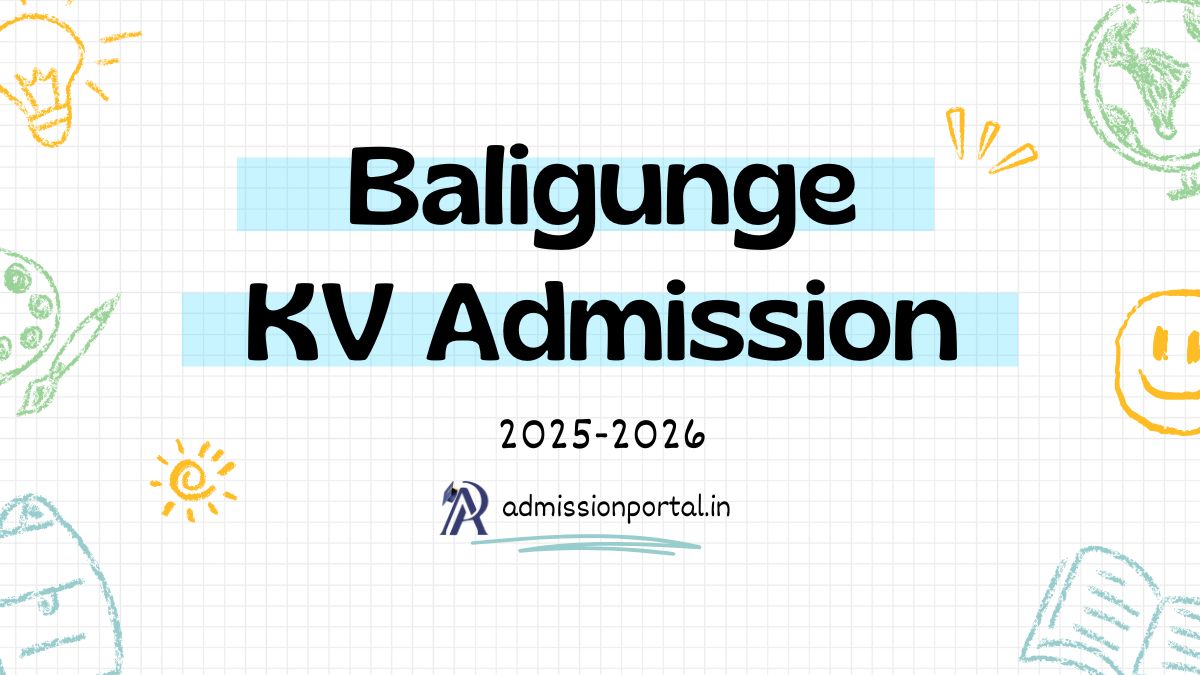 Baligunge KV School Admission 2025-26 Download