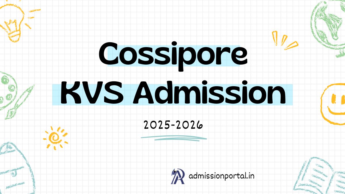 Cossipore KV School Admission 2025-26 Download