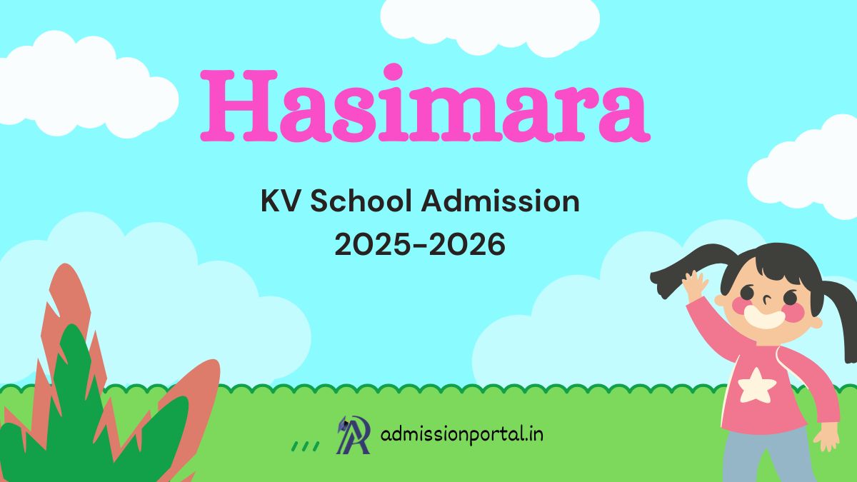 Hasimara KV School Admission 2025-26 Download