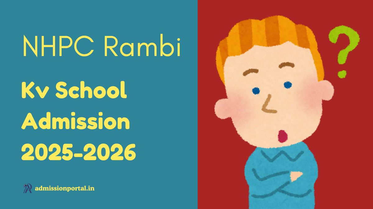 NHPC Rambi KV School Admission 2025-26 Download