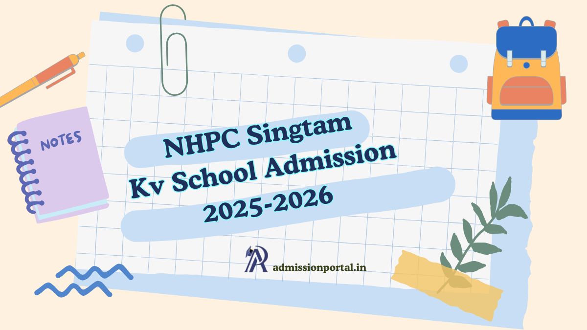 NHPC Singtam KV School Admission 2025-26 Download