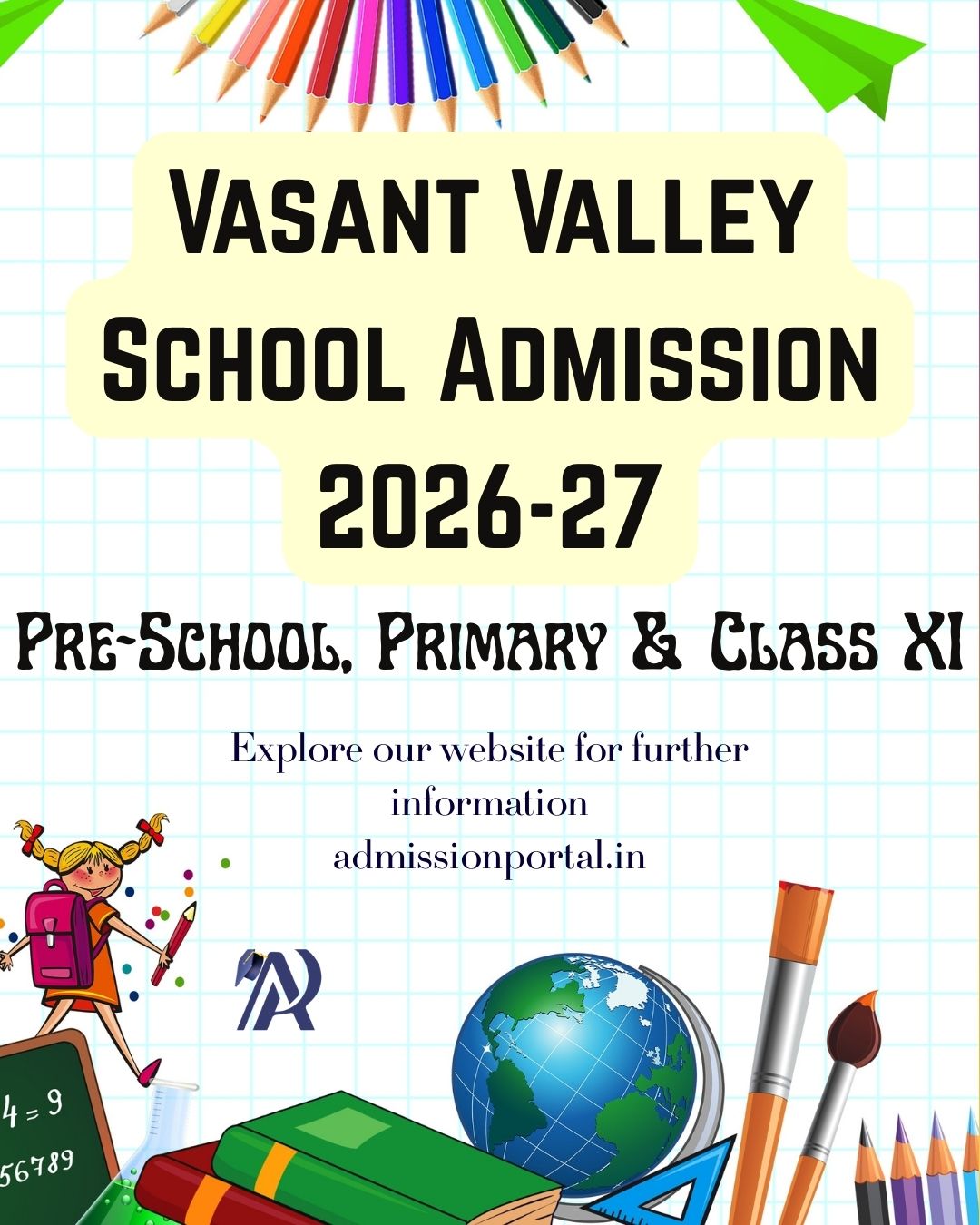 Vasant Valley School Admission 2026-27