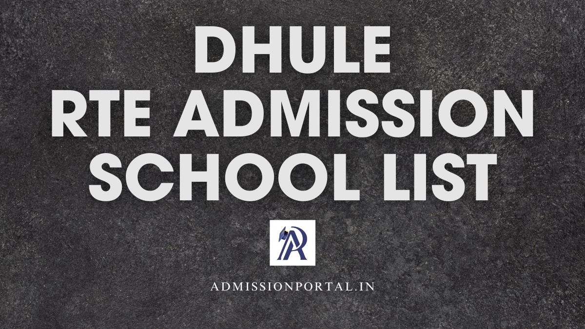 Dhule RTE Admission School List