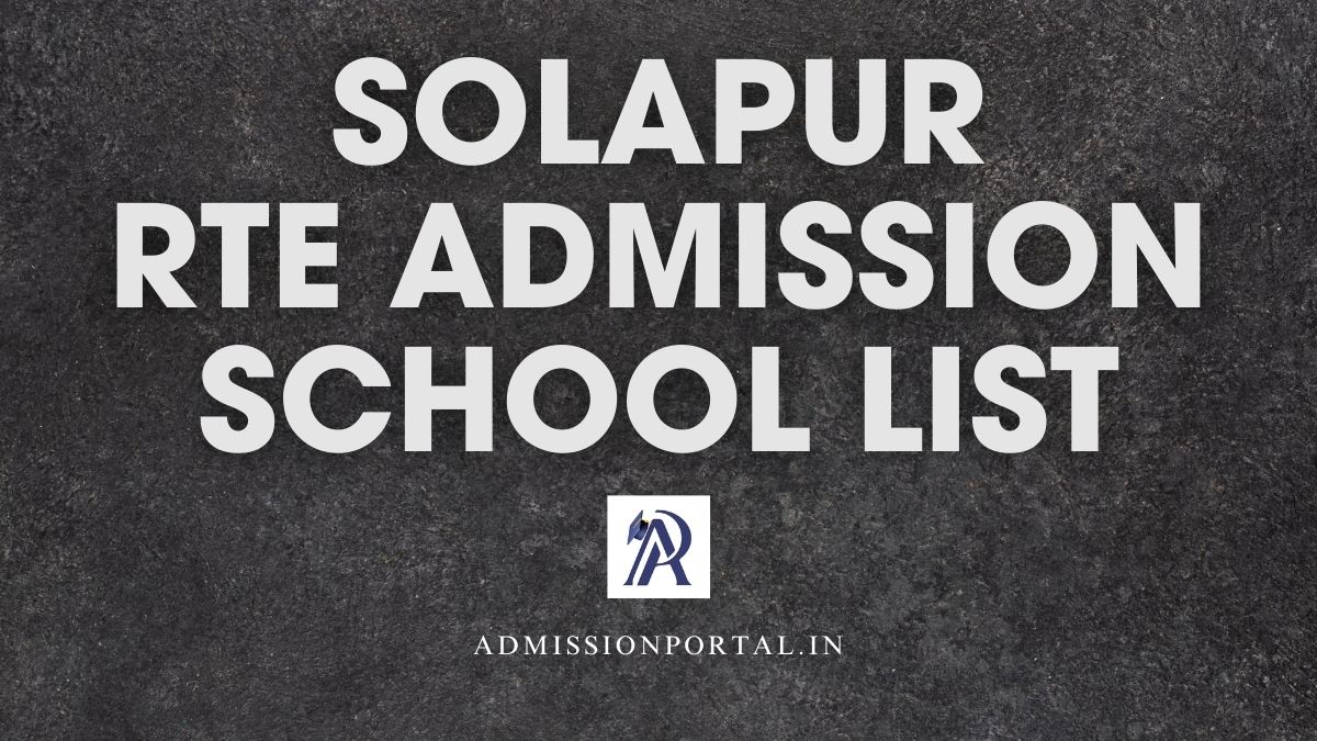 Solapur RTE Admission School List