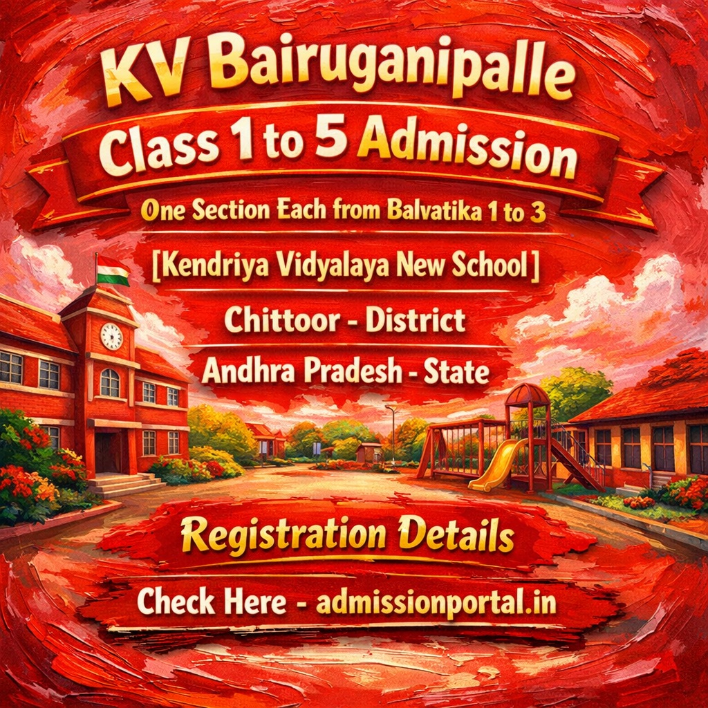 KV Bairuganipalle School Admission 2026-27
