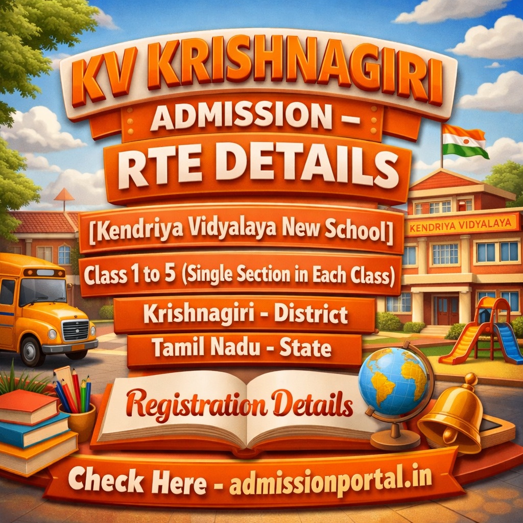 KV Krishnagiri School Admission 2026-27