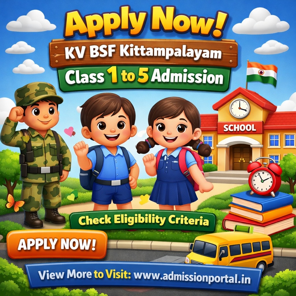 KV BSF Kittampalayam School Admission