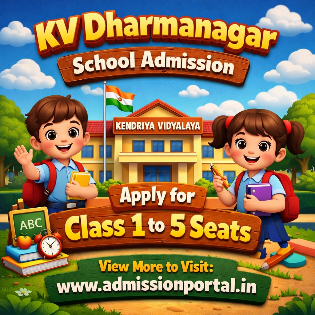 KV Dharmanagar School Admission 2026–27