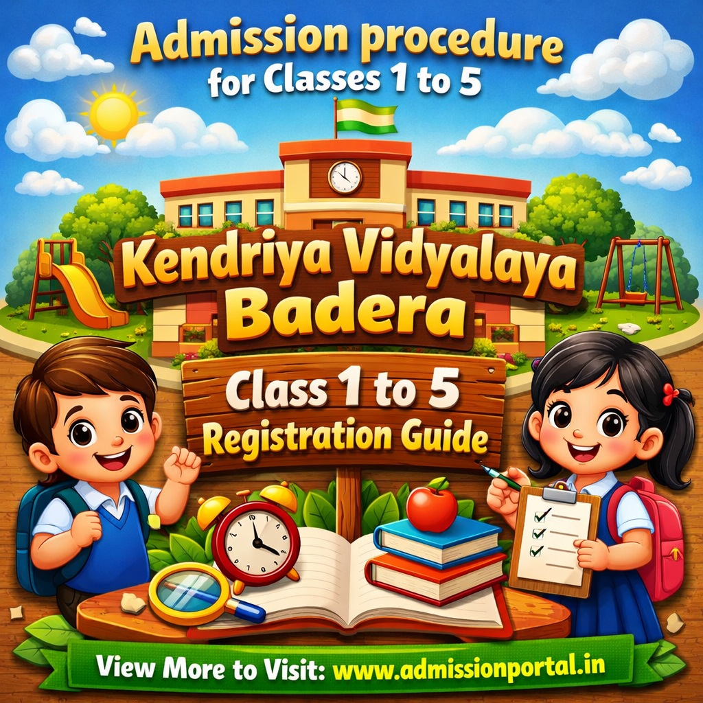 Kendriya Vidyalaya Badera admission pdf