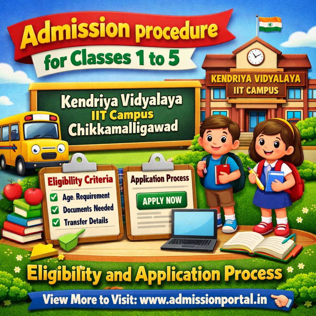 Kendriya Vidyalaya IIT Campus Chikkamalligawad admission PDF