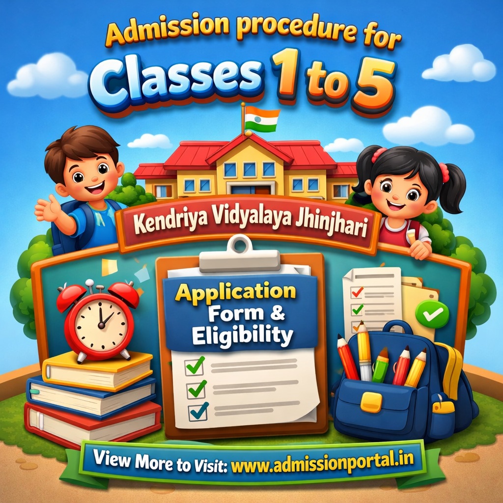 Kendriya Vidyalaya Jhinjhari admission PDF
