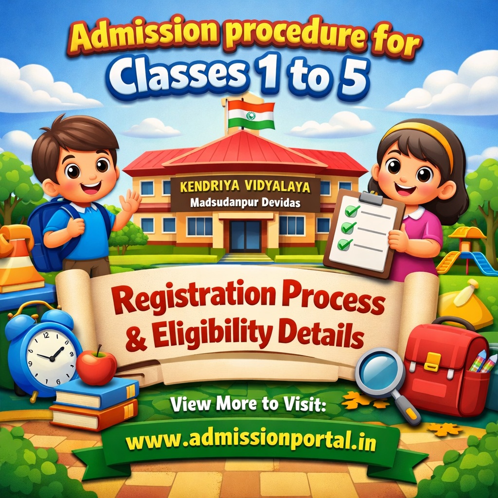 Kendriya Vidyalaya Madsudanpur Devidas Admission PDF