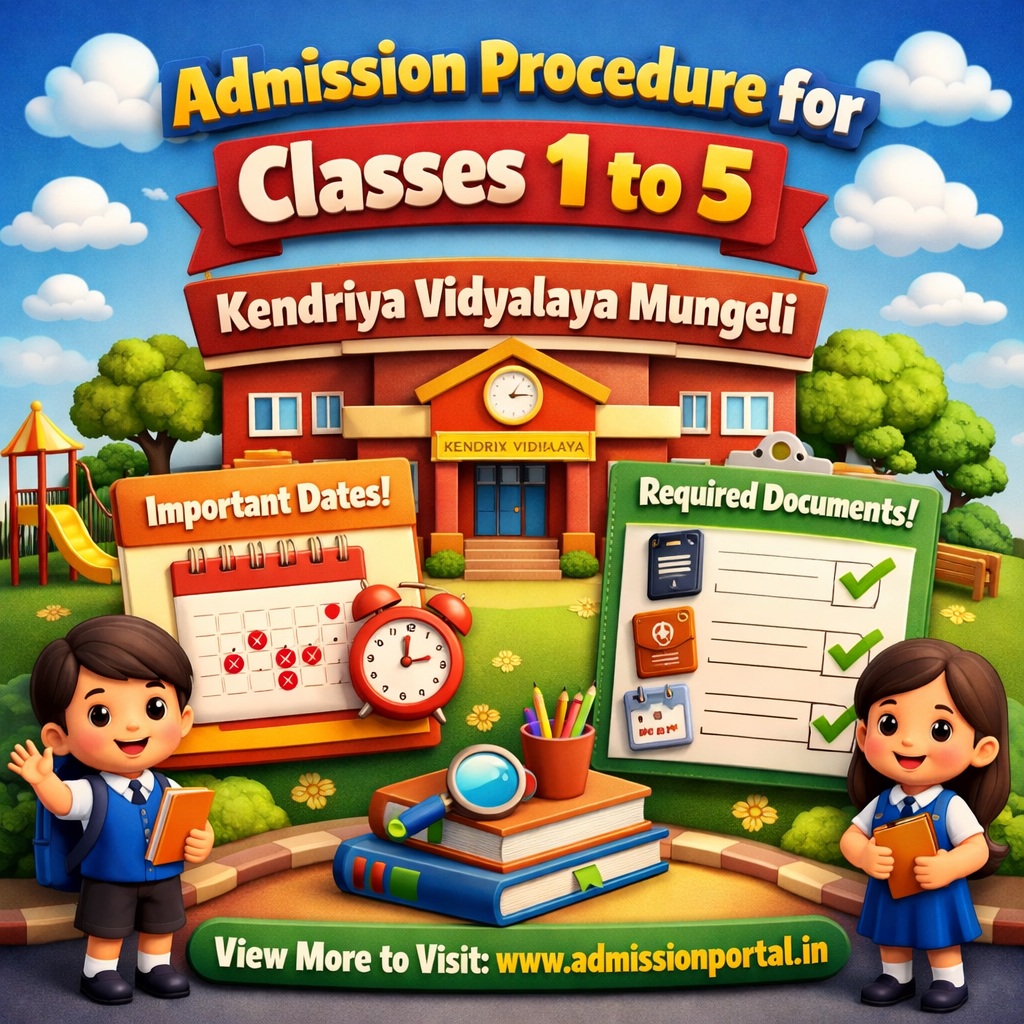 Kendriya Vidyalaya Mungeli admission pdf