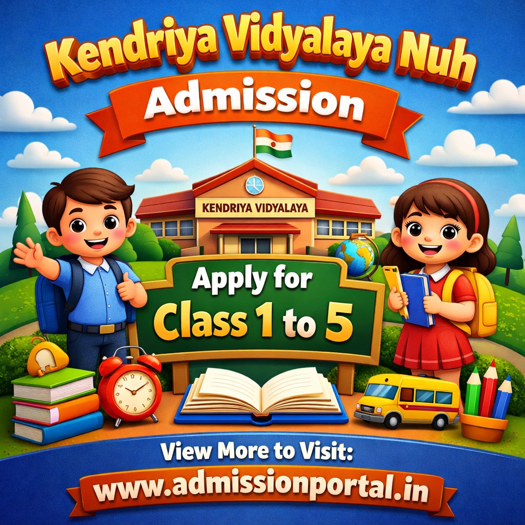 Kendriya Vidyalaya Nuh Admission PDF