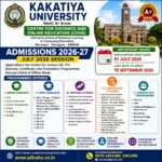 Kakatiya University Distance Education Admission 2026-27