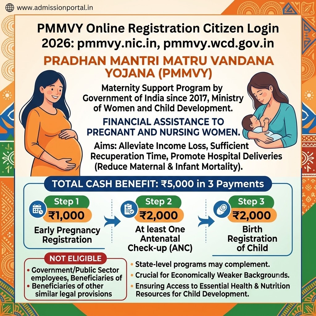 PMMVY Online Registration Citizen Login 2026